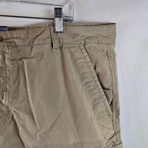 Nike Shorts Mens 38 Khaki Cargo Outdoor Utility Pockets Cotton Ripstop Hiking - Picture 3 of 11